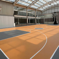Runsure - Revêtement de sol sportif en plastique ignifuge absorbant les chocs, substrat pour sol en bois pour salle de basket-ball, certifié EN 14904