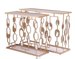 <span class=keywords><strong>D</strong></span>écoration de mariage, ensembles de tables basses <span class=keywords><strong>d</strong></span>écoupées <span class=keywords><strong>d</strong></span>écoratives en métal couleur or de luxe pour salon, table basse ronde intérieure - Product Image 1