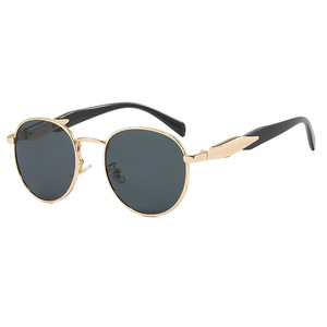 2025 New Oval Metal Personality Sun Glasses for Women in Europe and the United States Fashion Big <b>Frame</b> Street <b>Sunglasses</b> - Product Image 5