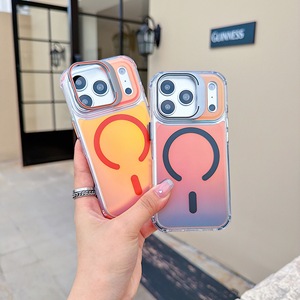 <span class=keywords><strong>Coque</strong></span> transparente antichute et magnétique à changement de couleur pour <span class=keywords><strong>iPhone</strong></span> 17 Pro Max avec support d'objectif et compatible charge sans fil - Product Image 4