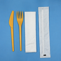 Cuillère à yaourt jetable en papier compostable, transparente, imprimée à la machine, écologique, en titane saphir, pour l'extérieur