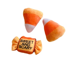 ¡Truco o trato! Juguete masticable de peluche para perros de Halloween, juguete interactivo para perros de calabaza - Product Image 5