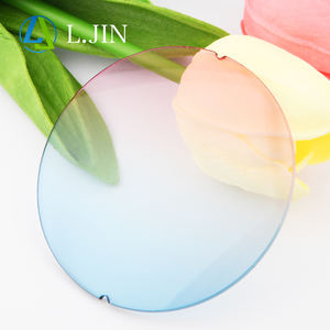 L.Jin lenti colorate 1.499 rosa-blu lenti solari colore protezione UV HMC AR rivestimento sfumato occhiali da sole CR39 lenti ottiche - Product Image 3