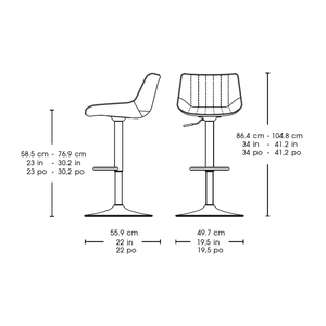 Anji-taburetes <span class=keywords><strong>de</strong></span> cuero Pu para Bar, sillas para cocina, venta al por mayor - Product Image 2