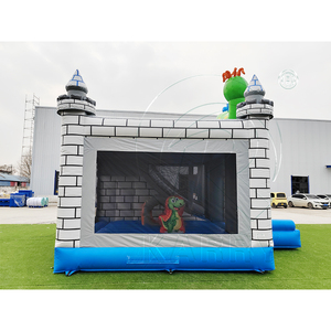 Château gonflable Dragon Guarded Castle, <span class=keywords><strong>forteresse</strong></span> médiévale commerciale, château de saut à thème pour les locations de fêtes pour enfants - Product Image 3