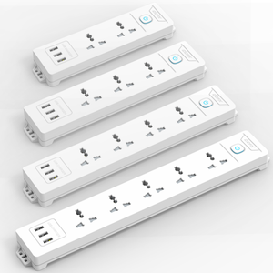 3/4/5/6 Outlet Surge Protector treo tường Dải điện với USB sạc cổng, tinh khiết đồng dây điện mở rộng Hội Đồng Quản Trị - Product Image 2
