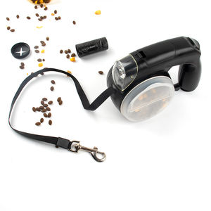 접이식 물그릇이 내장된 개폐식 개 가죽끈, 손전등, 개똥 가방 디스펜서, 강아지용 개 치료 홀더 - Product Image 4