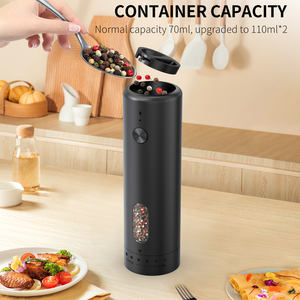 Molinillo de pimienta eléctrico, molinillo de pimienta, molinillo de especias, molinillo de pimienta ajustable externo de sal automático - Product Image 5