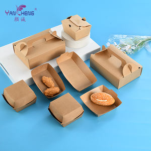 Bandeja de papel kraft reciclado desechable y plegable para aperitivos, plato para hot dogs con forma de barco, plato para barbacoa con brillantina - Product Image 5