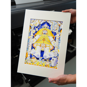 Affiche giclée sans acide imprimée à l'encre Peinture décorative encadrée Cadre <span class=keywords><strong>photo</strong></span> en carton sans acide Illustration Art Celebrity Book - Product Image 3