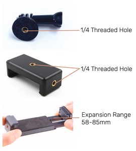 D43mm không thấm nước Neodymium cao su tráng nam châm máy ảnh gắn kết với 1/4 "Chủ Đề Bóng <span class=keywords><strong>Head</strong></span> Adapter - Product Image 5