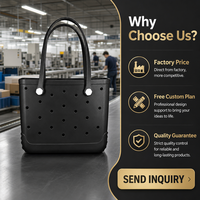 Sac de plage personnalisé noir en EVA avec fermeture à bouton, imperméable, grande capacité, pour usage extérieur estival, vente en gros, OEM, marque privée