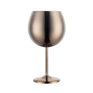 24oz nuovo Design classico sferico 304 in acciaio inox vetro vino indistruttibile capacità 600ml Champagne in vetro feste matrimoni