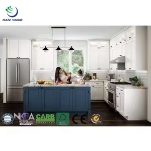 Phong cách Mỹ tiêu chuẩn tủ bếp gỗ rắn Shaker thiết kế sẵn sàng để lắp ráp trên và dưới tủ chìm cơ sở tủ - Product Image 5