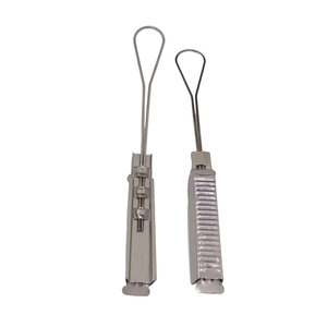 Penjepit Kabel Optik FTTH Tipe Dead End dari Kawat Baja Tahan Karat 201 dan Bahan Isolasi Bodi Nylon - Product Image 1
