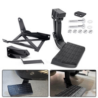 Marchepied universel robuste pour pare-chocs arrière, marchepied d'accès au plateau de camion en aluminium, marchepied de hayon pliable noir mat, fixation par boulons pour Silverado F-150