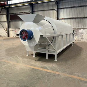 Secador Rotatorio de Tambor para Harina de Yuca de Alta Resistencia 500-1000kg/h, Máquina de Secado a Gas para Residuos de Soja - Product Image 2