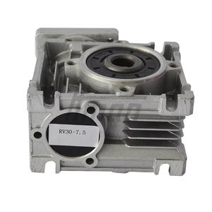 RV30 worm gear reducer Metal Gears Flange Mounted for Construction <b>Machinery</b> 7.5-60:1 Ratio Flange Mounted 1400rpm - Product Image 3