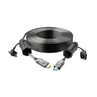 Cubierta protectora Cable de fibra HDMI blindado 4K 8K Dtech Ultra Armor AOC Cable blindado HDMI óptico activo con enchufe de protección