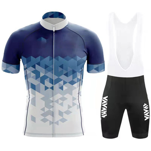 Ropa de bicicleta de manga corta para <span class=keywords><strong>hombre</strong></span>, conjuntos de camisetas de <span class=keywords><strong>Ciclismo</strong></span> de <span class=keywords><strong>verano</strong></span> transpirables - Product Image 1