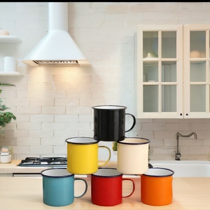 Outdoor Camping <strong>Mugs</strong> <strong>Supplies</strong> 5oz Retro Colorful <strong>Mug</strong> Metal Camping <strong>Coffee</strong> Cup Enamel Campfire <strong>Mug</strong> Portable Camp Drinking Cups