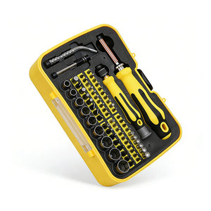 Jeu de tournevis de précision 70-en-1 avec embouts de 4 mm/6,35 mm et douilles M5-M13 pour la réparation de téléphones, PC et lunettes, avec étui de rangement suspendable - Product Image 2