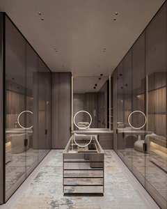 Wardrobe Home <b>Bedroom</b> Simple Modern Light Luxury Cloakroom Customized <b>Cabinet</b> Combination Corner Wardrobe - Product Image 3