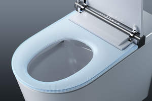 Inodoro Inteligente con Bidé Certificado CE Watermark, Taza <span class=keywords><strong>de</strong></span> Inodoro Universal con Salida Ajustable, S-trap 60-400mm, P-trap - Product Image 4