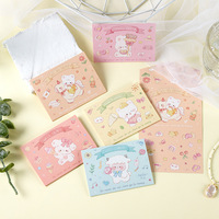 Carte de vœux pliable écologique mignonne, petite carte DIY pour étudiant, Saint-Valentin, Noël, anniversaire, bénédiction