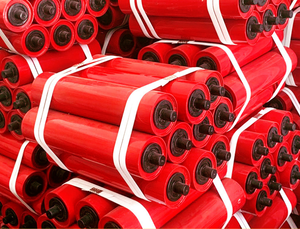 Çin madencilik endüstrisi standart dönüş braketi silindirleri çelik tampon kemer konveyör taşıyıcı makara - Product Image 3