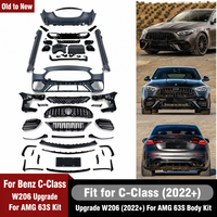 Kit de conversion de pare-chocs avant et arrière style 63 63S pour Mercedes Benz Classe C W206 2022+ - Vente en gros
