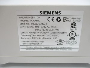 7ML50331AA001A มัลติเรนเจอร์ 100 ระดับ 100-230V 5A PLC - Product Image 1