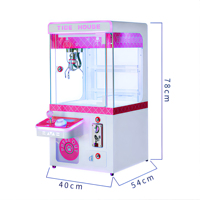Peluche Ours Bébé pour Enfants, Cadeau Électronique, Machines d'Arcade à Monnayeur, Mini Machines à Pinces pour Jeux de Grappinage
