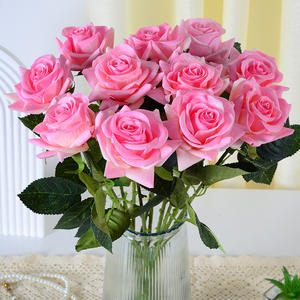 A-797 Hoa Hồng Trắng Nhân Tạo Bán Sỉ Hoa Hồng Thật Cảm Ứng Nhiều Màu Lựa Chọn Màu Đỏ Tía Cao Su Sống Như Hoa Hồng - Product Image 3