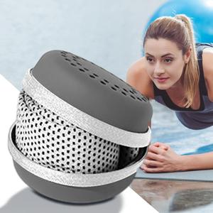 Serviette d'extérieur ronde en silicone enveloppée d'une serviette de glace douce et respirante adaptée au yoga, à la course à pied et à d'autres activités - Product Image 5