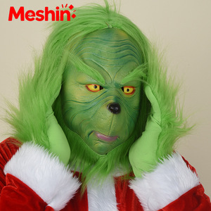 Meshin European American Christmas Echo Polyester Unisex <b>Costume</b> Set for Adults Includes Mask Headgear Parties - Product Image 3