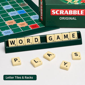 Jeu de société Scrabble Original Classique 1:1, jeu de mots croisés en anglais, jeu éducatif pour la famille, jeu de table pour 2 à 4 joueurs - Product Image 3