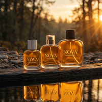 Flacon de parfum en verre vide 30/50/100 ml, texture piqué, atomiseur à brume fine pour la collection masculine - Vente chaude