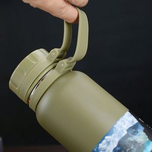 Thermos en acier inoxydable à double paroi sous vide de 600 ml et 800 ml avec couvercle et corde en silicone - Product Image 3