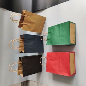 Cake Kraft Carry <b>Paper</b> Bag With Handles Custom Food Grade Eco Bakery Bread Sandwich Cookie Packaging Party Bag - Product Image 3