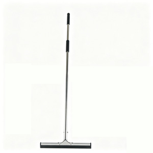 <span class=keywords><strong>Balai</strong></span> de nettoyage en acier inoxydable écologique noir pour sols, toilettes et salles de bain d'hôtel, avec fonction de poussée et de balayage, grande taille, anti-rayures - Product Image 1