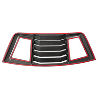 Accessoires de voiture Persiennes de fenêtre latérales noires brillantes pour Dodge Challenger 2015 +