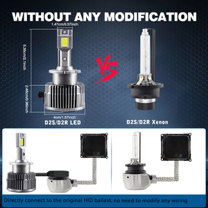 Đèn LED chiếu sáng LED 6000K 8 Xenon Xenon Trắng 35W 55W CANBUS lỗi miễn phí D1S D1R D2S D2R D3S D4S D4R D4R d5s D8S Xenon thay thế - Product Image 6