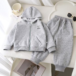 Set di Abbigliamento Sportivo per Bambine RTS, Vendita all'Ingrosso, <span class=keywords><strong>Felpa</strong></span> con Cappuccio e <span class=keywords><strong>Pantaloni</strong></span> Lunghi <span class=keywords><strong>in</strong></span> Cotone alla Moda per Neonati - Product Image 2