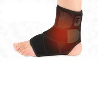Heated Ankle Brace Hot Therapy Foot Wrap with 3 Level Controller for Stabiling Ligaments