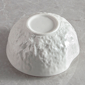 Tazón de Cerámica Blanco con Tapa para Sopa, Ensalada, Bingsu, Postre, Nido de Pájaro, Estilo Creativo con Diseño de Grano de Roca, para Restaurante - Product Image 6