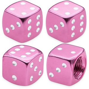 Aluminum Alloy Dice Valve <b>Caps</b> Purple Color For American Valve <b>Stem</b> Tire Covers - Product Image 4