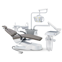 LK-AF100 Unité dentaire de luxe Foshan, fauteuil dentaire complet avec moteur Timotion et tubes d'air et d'eau importés, prix