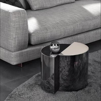 Ensemble de Table basse en verre trempé, de couleur blanche et noire, pour Center de thé, mobilier de salon moderne, nouvelle collection 2022