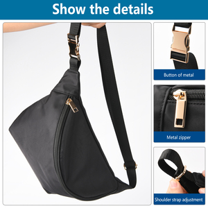 Sac banane en nylon personnalisé avec impression par sublimation pour femme, sac de taille, sac de hanche, sac bandoulière, sac de ceinture, sac banane pour femme - Product Image 4